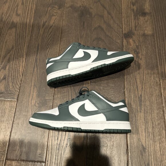 Nike Dunk Low Retro Sneakers Men\'s Size 10.5 White/ Vintage Green DV0833-111 main image 8
